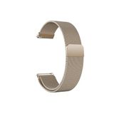Galaxy Watch 6 Classic 40-43-44-47mm Metal Hasır Kordon 20 Uyumlu mm Güçlü Mıknatıs Retro Gold