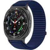 Galaxy Watch 8 40MM / Watch 8 44MM / Watch 8 Classic 46MM Uyumlu Bakla Desen Hasır Kumaş Kordon Kayış - Lacivert - Galaxy Watch 8 40/44mm - Watch 8 Classic 46mm