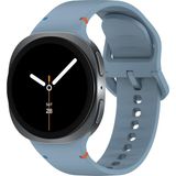 Galaxy Watch 8 / Classic / 2025 Serisi 40 mm / 44 mm / 46 mm Uyumlu Su Geçirmez Yumuşak Silikon Spor Kayış (20 mm) - Mavi