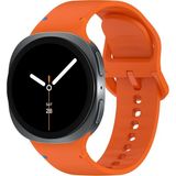 Galaxy Watch 8 / Classic / 2025 Serisi 40 mm / 44 mm / 46 mm Uyumlu Su Geçirmez Yumuşak Silikon Spor Kayış (20 mm) - Turuncu