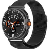 Galaxy Watch 8 / Watch 8 Classic (40 mm / 44 mm / 46 mm) Uyumlu Manyetik Milanese Mesh Hasır Paslanmaz Çelik Kordon – Unisex - Siyah