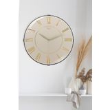 Galaxy YALDIZLI ROMA RAKAMLI BEYAZ ZEMİNLİ DUVAR SAATİ 35 CM