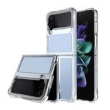 Galaxy Z Flip 4 Kılıf Ultra İnce Sararmaz Sert Mika Kamera Yükseltili Pazarplus
