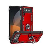 Galaxy Z Flip 4 Kılıf Zore Vega Yüzüklü Standlı Zırh Kılıf