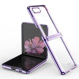 Galaxy Z Flip Kılıf Zore Kıpta Metal Görünümlü İnce Kılıf