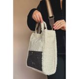 Galb Leather Büyük Boy Üst Kalite Yumuşak Peluş Kadın Omuz Çantası Tote Bag - Çok Renkli