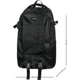 Galb Leather Siyah Full Astarli Laptop Bolmeli Suluk Omuz ve Bel Destekli Dagci Seyahat Spor Sirt Cantasi - Beyaz