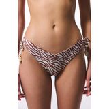 Gale Zebra Desenli V Kesimli Bikini Altı - Renkli - 42