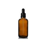 Galenik Amber Cam Şişe 100Ml Siyah Kapak Cam Damlalıklı Galenik-1426