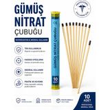 Galenik HemoStop Gümüş Nitrat Çubuğu 10 Adet Tek Kullanımlık Medikal Uygulama Çubuğu