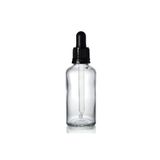 GALENİK Siyah Kapak Cam Damlalıklı Şeffaf Cam Şişe 30ml 48 Adet TRD-0265