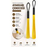 Galeriyo 47 cm Askılı Ayakkabı Çekeceği Uzun Plastik Kerata Sarı
