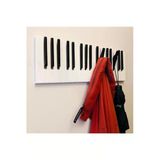 Galery Wood Dekoratif Ahşap 15Tuşlu Piyano Elbise Askılık Enstrümantal Çok Amaçlı Duvar Çanta Piano Askı;15X55cm