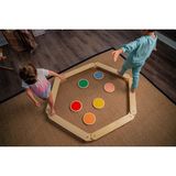 Galery Wood Montessori Ahşap Denge Kirişi, Denge Tahtası, Basamak Taşları, Aktivite Oyuncağı, Çocuk Oyuncak(4 Denge Kirişi+ 4 Denge Taşı) - Ahşap Desenli