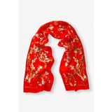 Galiga Almond Red %100 Ipek Fular 26*130cm 'art On Silk'