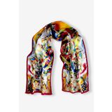 Galiga Composition %100 Ipek Fular 26*130cm "Art On Silk