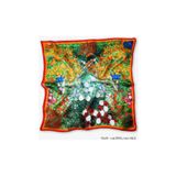 Galiga Klımt Flowers %100 Ipek Fular 55x55cm 'art On Silk'