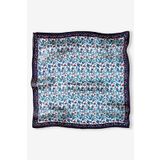 Galiga Lale Desen %100 İpek Fular 55x55cm 'Art on Silk'