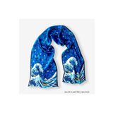 Galiga Waves %100 Ipek Fular 26*130cm 'art On Silk'