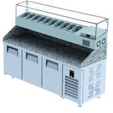 Galleyz Make Up 3 Kapılı Granit Yüksek 200x80x108/150 cm Buzdolabı
