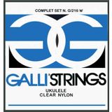 GALLİ G216W Şeffaf Nylon Profesyonel Ukulele Teli Seti-İtalyan Üretim