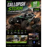 Gallopish Storm 1:16 4Wd Uzaktan Kumandalı Hw8808 Arazi Aracı 50 Km/H Hız Metal Şase Işıklı Off-Road Canavar Rc Araba