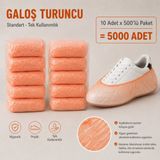 Galoş Turuncu Standart Tek Kullanımlık 10 Paket x 500’lü Paket – 5000 Adet