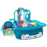 Galtoys Pilli Mutfak Lavabosu Turkuaz 168A-19B 27 Parça 12+ Yaş Evcilik Oyuncağı