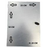 Galvaniz 25*50*20 Cm Sac Dolap ( Selenoid Vana Dolabı)