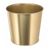 Galvanizli Çelik Gold Saksı 19 Cm Çiçek Bitki Saksısı Gold Renk 19cm Ikea