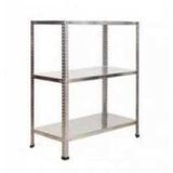 GalvanizRaf 3 Katlı Galvaniz Çelik Raf Arşiv Rafı Depo Rafı Kiler Rafı 43x60x100