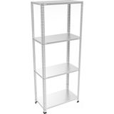 GalvanizRaf 4 Katlı Galvaniz Çelik Raf Arşiv Rafı Depo Rafı Kiler Rafı 43x93x100