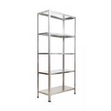 GalvanizRaf 5 Katlı Galvaniz Çelik Raf Arşiv Rafı Depo Rafı Kiler Rafı 43x93x200