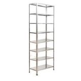 GalvanizRaf 8 Katlı Galvaniz Çelik Raf Arşiv Rafı Depo Rafı Kiler Rafı 43x60x200