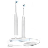 Galvanox Oral B elektrikli diş fırçaları ile uyumlu, 2'si 1 arada çift diş fırçası şarj cihazı, 3757 için yedek - Braun OralB Pro Advantage Smart Genius Vitality iO ve çocuk modelleri ile çalışır