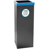 Galvatek Metal Metal Geri Dönüşüm Sıfır Atık Kutusu 25X25X70 Elektrostatik Toz Boyalı (Kağıt)