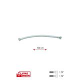 Gama Paslanmaz Çelik Flex Hortum 1/2 - 1/2 Şofben Ve Tesisat Bağlantı Hortumu 100 Cm