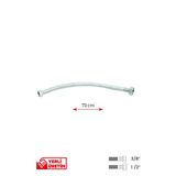 Gama Paslanmaz Çelik Flex Hortum 3/8 - 1/2 Batarya Ara Bağlantı Hortumu 70 Cm