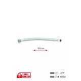Gama Paslanmaz Çelik Flex Hortum 3/8 - M10x1 Batarya Musluk Bağlantı Hortumu 100 Cm