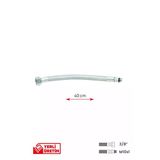 Gama Paslanmaz Çelik Flex Hortum 3/8 - M10x1 Batarya Musluk Bağlantı Hortumu 40 Cm