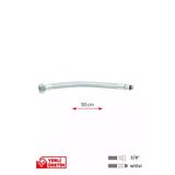 Gama Paslanmaz Çelik Flex Hortum 3/8 - M10x1 Batarya Musluk Bağlantı Hortumu 50 Cm
