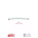 Gama Paslanmaz Çelik Flex Hortum 3/8 - M10x1 Batarya Musluk Bağlantı Hortumu 80 Cm