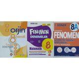 Gama Yayınları - 8. Sınıf Orjin Matematik Fasikül Denemeler - Geometri Tabanlı Matematik Soru Bankası - Fenomen Deneme