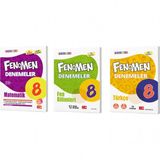Gama Yayınları - Fenomen 8. Sınıf LGS Matematik+Türkçe+Fen Bilimleri Deneme Seti 3 Kitap