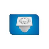 Gama Yer Sifonu 50 Ø 10X10 - 50 Ø Alttan çıkış
