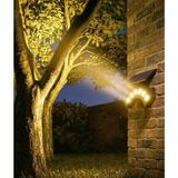 Gaman 10W Solar Güneş Enerjili LED Bahçe Duvar Armatürü Güneş Enerjili Çim Armatür bahçe Aydınlatma - Gün Işığı
