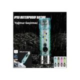 Gaman 10Watt Süper Parlak Cob Led Usb Şarjlı 6 Modlu Mini El Feneri Mıknatıslı Su Geçirmez Çok Renkli