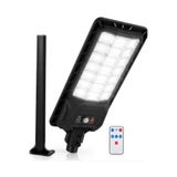 gaman 200Watt Büyük Boy Solar Güneş Enerjili Sokak Lambası - 336 LED Kumandalı Sokak Lambası + Direk Hediye
