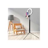 Gaman 2In1 6İnç Tripod Standl Bluetooth Kumanda -Video Selfie Stüdyo Makyaj Işığı-160Cm