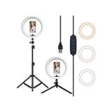 Gaman 3 Renk Işıklı Tripod Tiktok Selfie Lambası Makyaj Işığı 140 CM